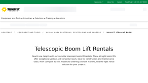 Sunbelt Rentals - Telescopic Boom Lift Rentals