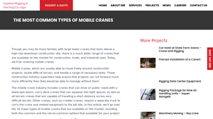 Superior Rigging - Versatile Crane Solutions