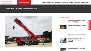 Superior Rigging - Crane Types and Transportation Methods