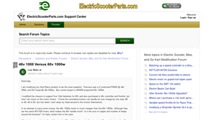 Electric Scooter Parts - 48V & 60V 1000W Motors