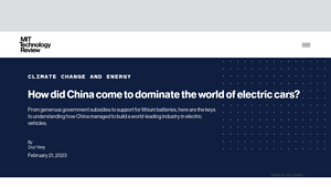 China - Electric Vehicles