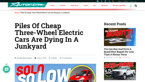 ElectraMeccanica - Solo Electric Car