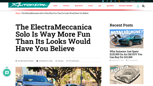 ElectraMeccanica - Solo Electric Vehicle
