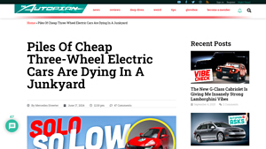 ElectraMeccanica - Solo Electric Car