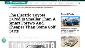 Toyota - C+Pod Electric Vehicle