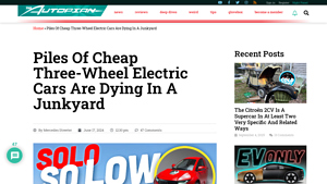 ElectraMeccanica - Solo Electric Car