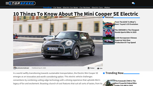 Mini Cooper SE - Key Specifications