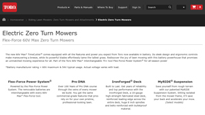 Toro - Electric Zero Turn Mowers