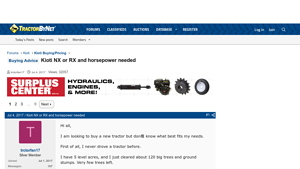 Kioti - NX and RX Series Tractors