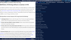 Traffic Law 411 - Driving Without a License in NYC