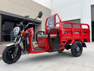 A stock image illustrating tricycle ev concepts