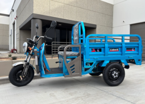 A stock image illustrating tricycle ev concepts