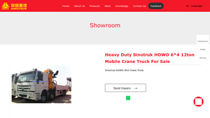Sinotruk - Heavy Duty HOWO 6*4 Mobile Crane Truck