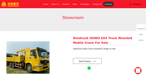 Sinotruck - HOWO 6X4 Truck Mounted Mobile Crane