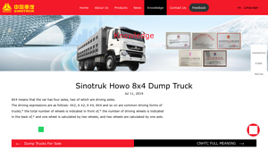 Sinotruk - Howo 8x4 Dump Truck