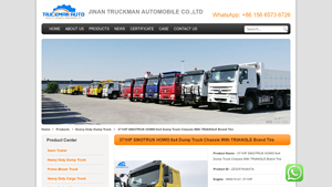 SINOTRUK - 371HP 6x4 Dump Truck Chassis