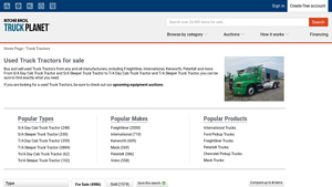 Truck Planet - Used Truck Tractors