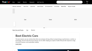 TrueCar - Best Electric Cars September 2025