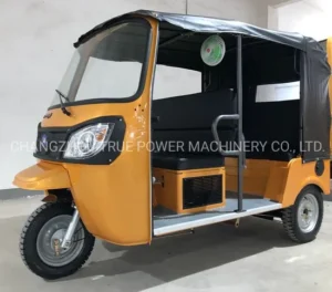 A stock image illustrating tuk tuk gasoline passenger tricycle concepts