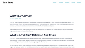 Tuk Tuks - Three-Wheeled Transportation Solutions