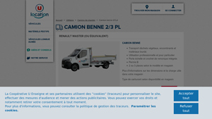 U Location - Camion Benne RENAULT MASTER