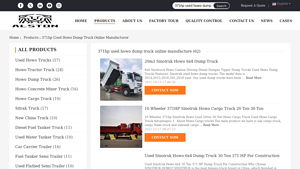 SINOTRUK - 371hp Used Howo Dump Truck