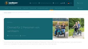 vanRaam - Dreirad für 2 Personen