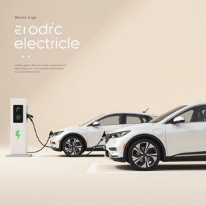 A stock image illustrating vehculo elctrico concepts
