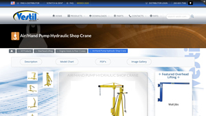 Vestil - EHN-40-C-AH Hydraulic Shop Crane