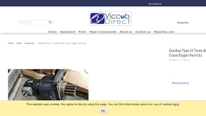 Vicco - Gearbox Type 12 for Terex & Altec Cranes