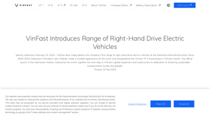 VinFast - Right-Hand Drive Electric Vehicles