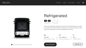 Volta Trucks - Volta Zero Refrigerated