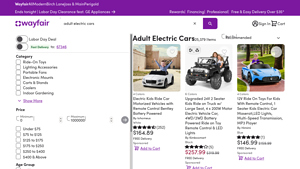 Wayfair - 24V Ride On Car Truck Chevrolet Silverado