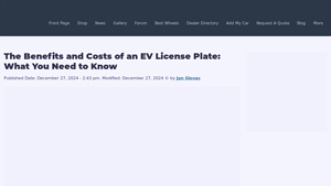 Wheelfront - EV License Plate