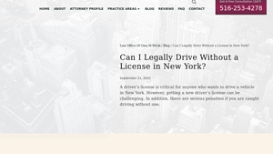 Wicik Law - Driving Without a License Defense