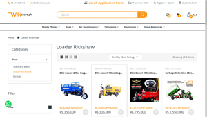 Winstore - Loader Rickshaw Installments