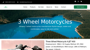 Winway - Three Wheel Motorcycles X-JET 400 & X-JET 250