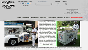Worksman - Ice Cream Vending Carts