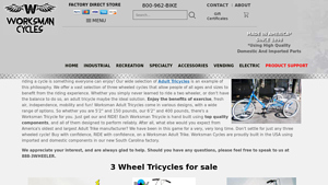 Worksmancycles - Adult Three Wheeled Bicycles