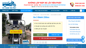 Xe 3 Bánh - 250cc Chở Hàng 3000kg