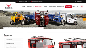 Xinge - Hot Sale Gasoline Passenger Tricycle