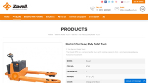 Zowell - Electric 5 Ton Heavy Duty Pallet Truck