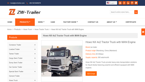 zw trailer - Howo NX 4x2 Tractor Truck