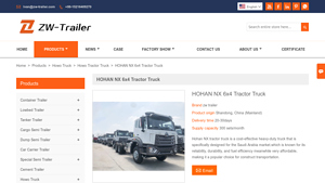 ZW Trailer - HOHAN NX 6x4 Tractor Truck