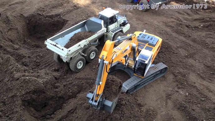 liebherr radio controlled excavator