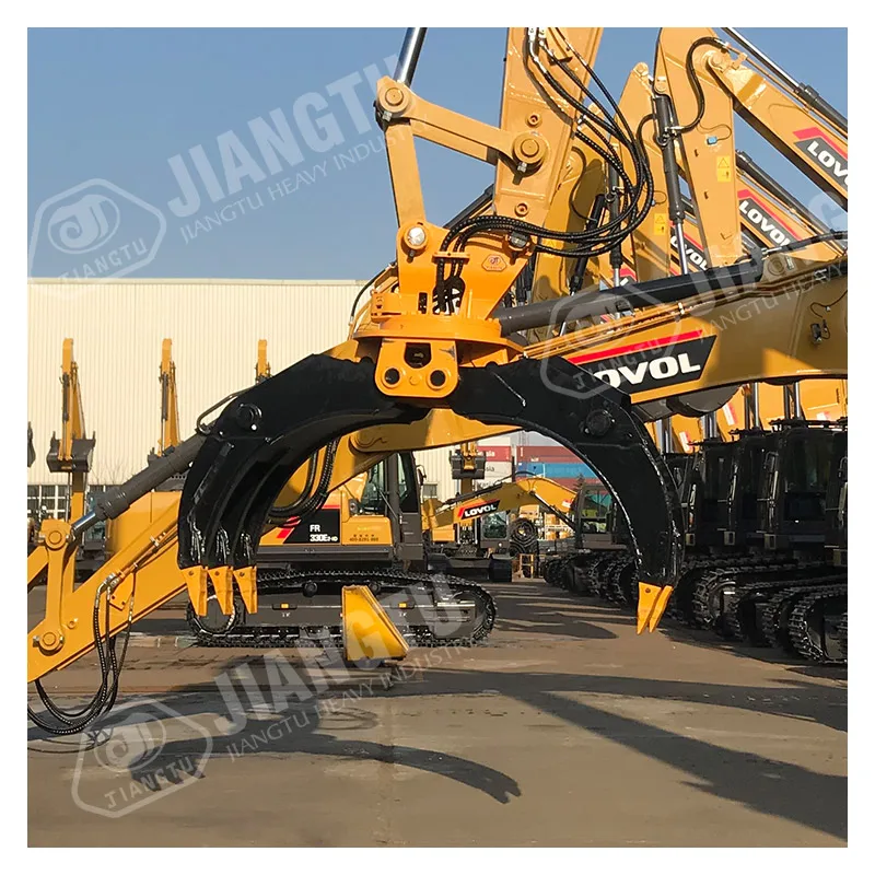 excavator rotating grapple