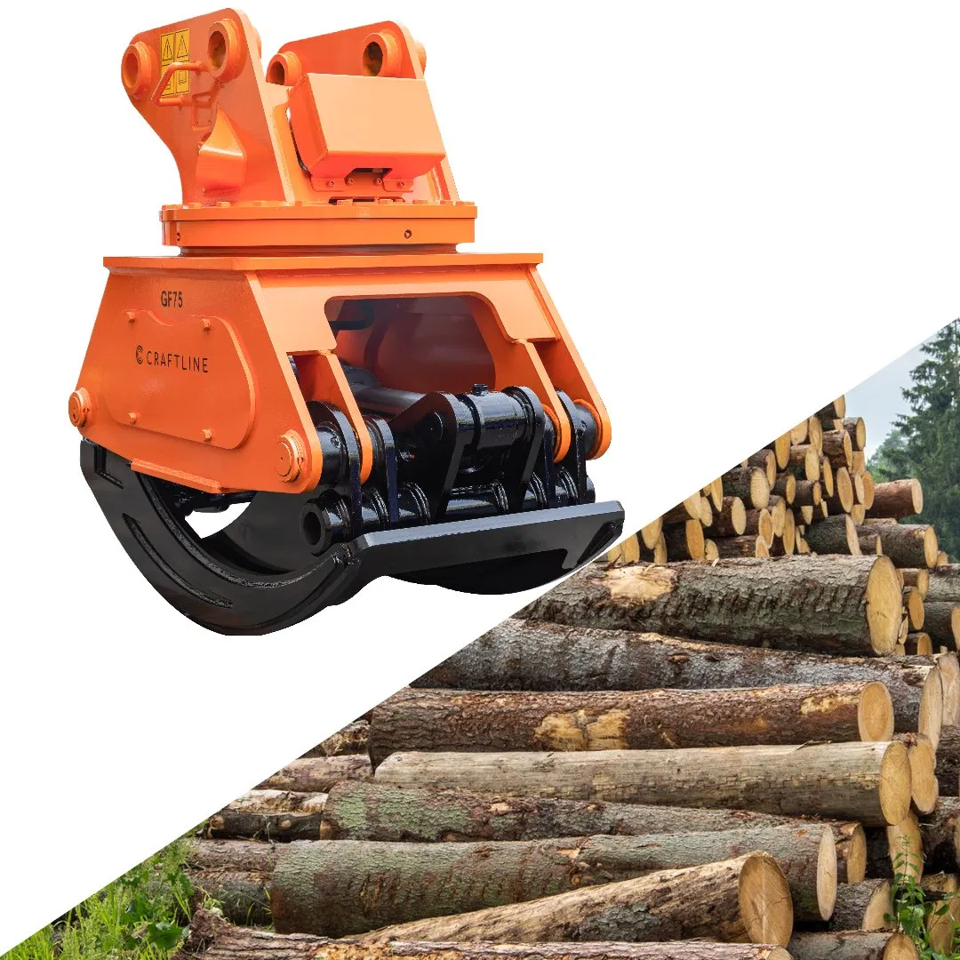 excavator rotating grapple