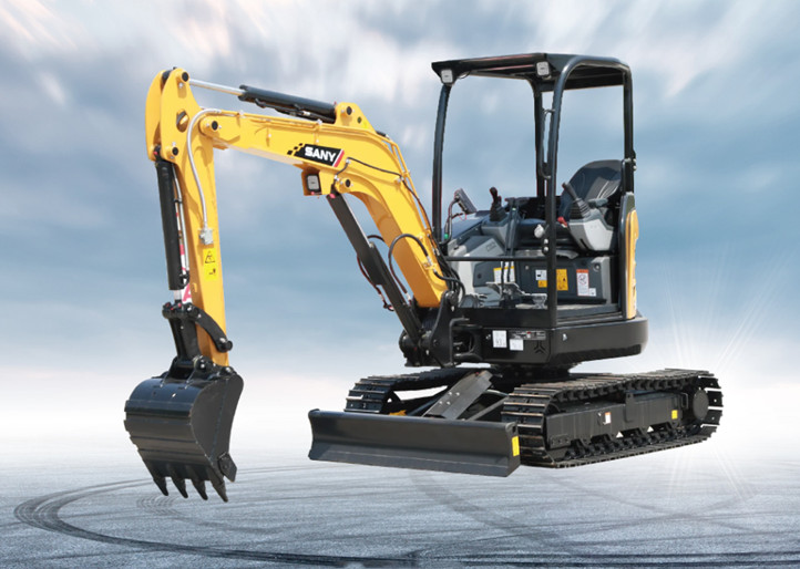 mini excavator with attachments