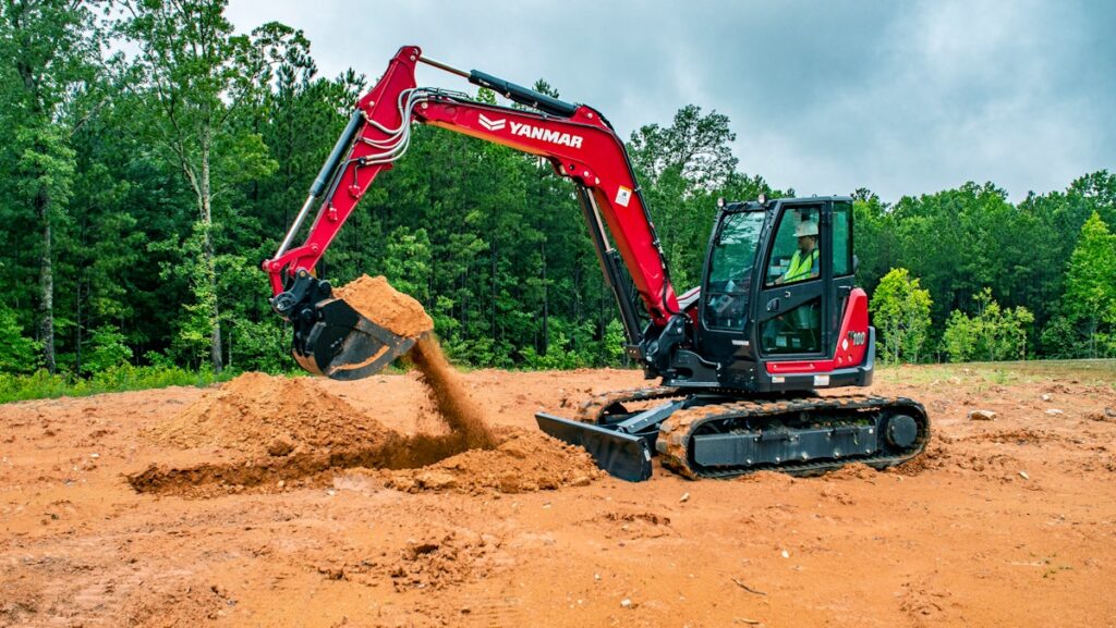 yanmar compact excavator truck