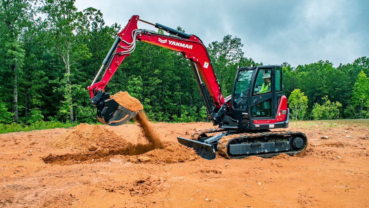 yanmar compact excavator truck